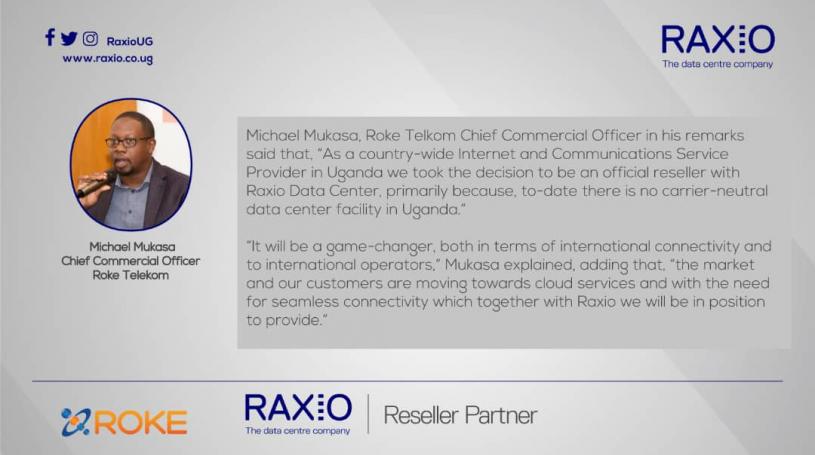 Michael Mukasa, Chief Commercial Officer, Roke Telkom released a statement